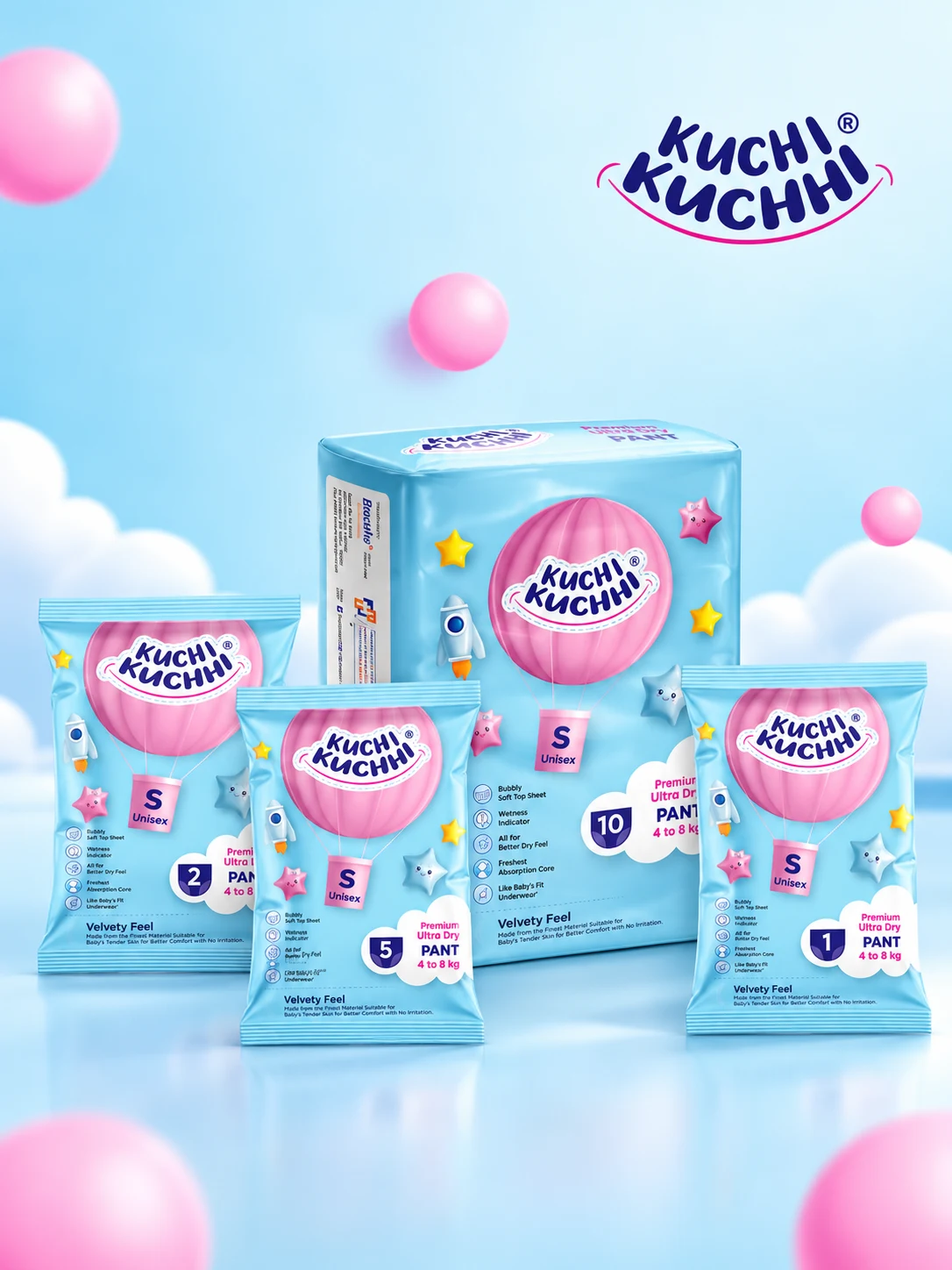 Kuchi Kuchi Premium Baby Pull-Up Pants